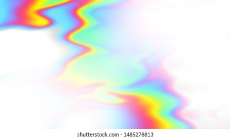 Abstract rainbow colorful waves. Air background with spectrum colors. Illustration, beautiful trendy wallpaper with copy space. Waves ripples. Vector EPS10 not trace image, include mesh gradient only