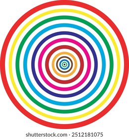 Abstract rainbow colors circle background