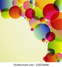 Abstract rainbow colors circle on white background
