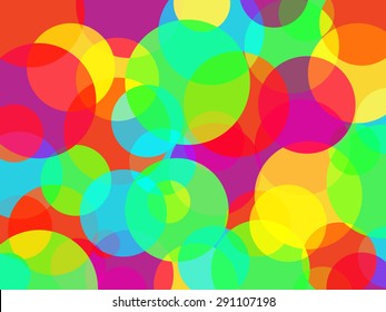 Abstract rainbow colors circles background