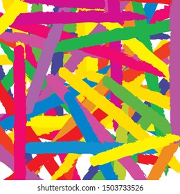Abstract rainbow colors paint brush and strokes, scribble pattern background. colorful rainbow nice brush strokes and hand drawn backdrop.