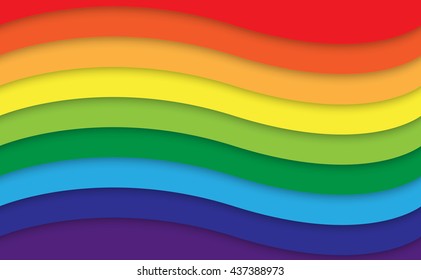 Abstract rainbow curve background, Vector illustration eps10
