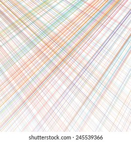 Abstract rainbow curved diagonal stripes color line art vector background