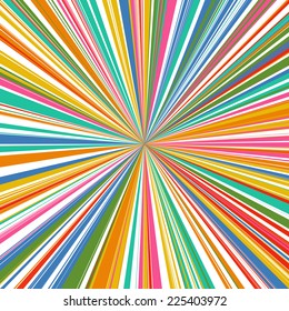 Abstract rainbow curved stripes color line zoom background 