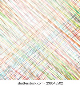 Abstract rainbow curved stripes color line art background