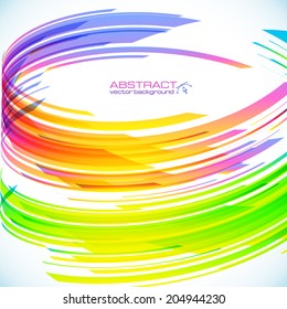 Abstract rainbow cylinder vector background