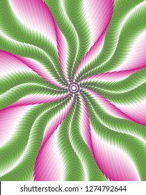 Abstract rainbow decorative element. Abstract spirograph element for decorative design.