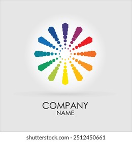 abstract rainbow design.can be used for various purposes