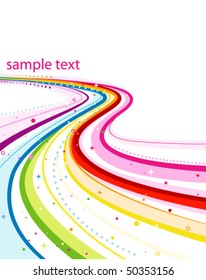 Abstract Rainbow Design - Vector