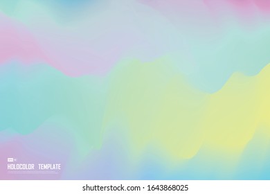 Abstract rainbow fancy hologram color concept design of mesh background wallpaper. Use for ad, poster, template, presentation. illustration vector eps10