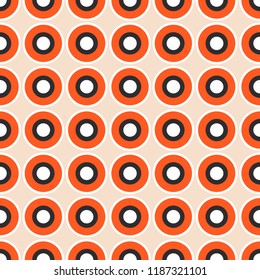 Abstract rainbow fans seamless vector pattern.