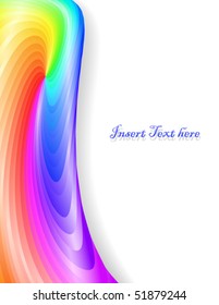 Abstract Rainbow Flow - vector illustration