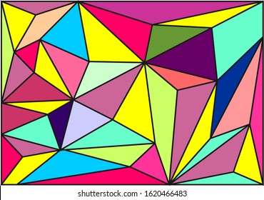 abstract rainbow geometric background art
