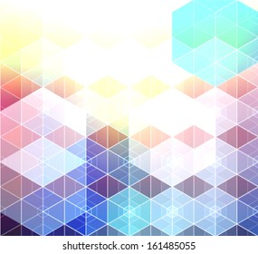 Abstract rainbow geometric background. Vector eps10. 
