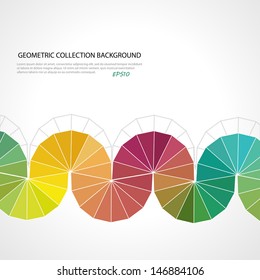 Abstract rainbow geometric colorful background.EPS 10.