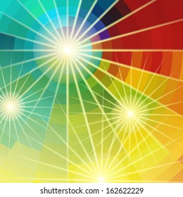 Abstract  rainbow glowing background. Vector illustration