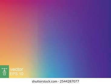 Abstract rainbow gradient color background. Blurred gradient mesh in bright colorful smooth. Suitable for wallpaper, banner, background, card, book, illustration, landing page. Vector EPS 10.