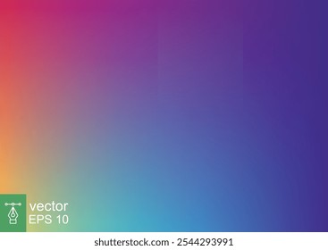 Abstract rainbow gradient color background. Blurred gradient mesh in bright colorful smooth. Suitable for wallpaper, banner, background, card, book, illustration, landing page. Vector EPS 10.