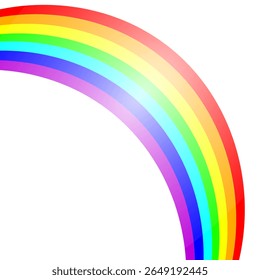 Abstract rainbow gradient element with lines and waves. Vector illustration of background.