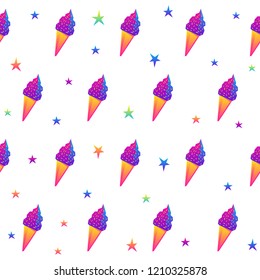 Abstract rainbow happy halloween seamless background. Modern pattern for halloween card, party invitation, menu, wallpaper, holiday shop sale, bag print, t shirt, workshop advertising etc.