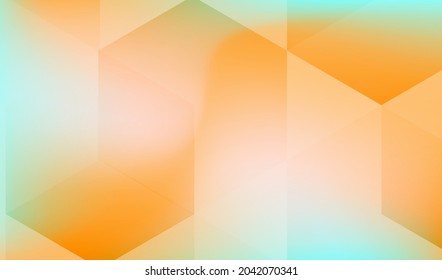 Abstract rainbow hexagon texture background for wallpaper, banner and space page layout other.