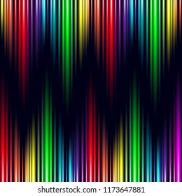 Abstract Rainbow Light Effect electronic wave music vector background