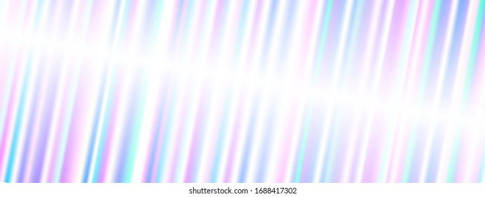 abstract rainbow magic fluid foil line wave and copy space Vector
