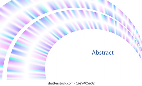 abstract rainbow magic fluid foil. line wave and copy space. Vector background