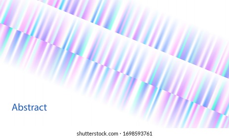 abstract rainbow magic fluid foil line wave and copy space Vector