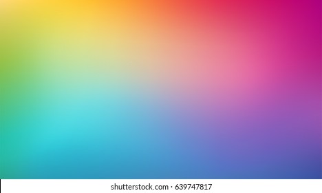 Abstract rainbow mesh background. Blurred colorful backdrop. Vector illustration for your graphic design, template, banner, poster or flyer.