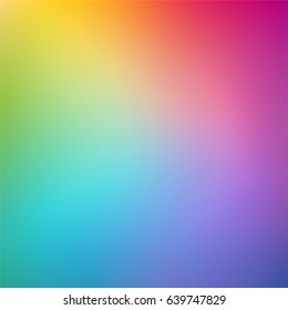 Abstract rainbow mesh background. Blurred colorful backdrop. Vector illustration for your graphic design, template, banner, poster or flyer.