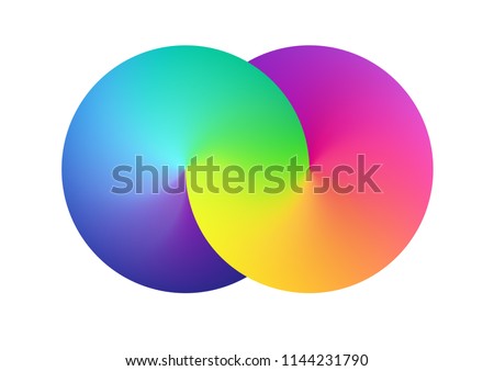 Abstract rainbow mesh simbol background. Blurred colorful backdrop form of a infinity. Vector illustration for your logo, graphic design, template, banner, poster or website.