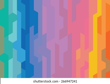 Abstract rainbow modern shape background