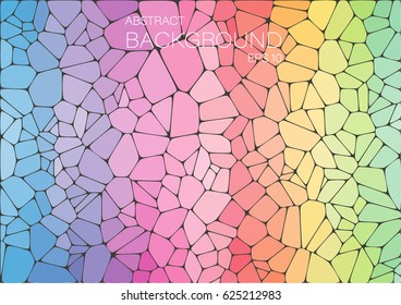 Abstract rainbow mosaic background for design