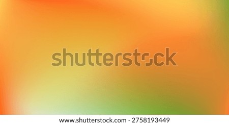 Abstract rainbow orange, yellow and green colors vector watercolor blur background.
