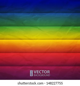 Abstract rainbow paper rectangle shapes vector background. RGB EPS 10 vector illustration