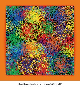 Abstract Rainbow Paper sheet. Textured Template backdrop for advertise or card. Vector illustration