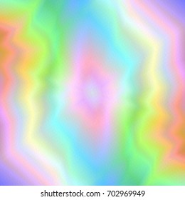 Abstract Rainbow Pastel Background with Realistic Holographic Effect. Universal Abstraction.