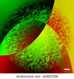 abstract rainbow pattern colorful texture with triangle on dark background vector