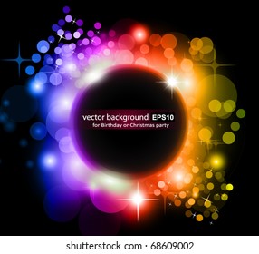 Abstrakter Regenbogen-Planet-Hintergrund für Flyer