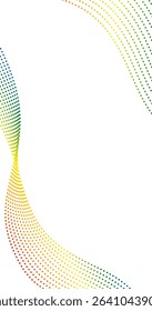 abstract rainbow pride colors dots lines on empty vertical background cover design