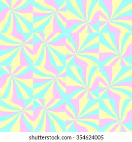 Abstract rainbow repeating backdrop in pastel colors