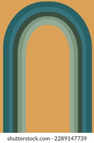 Abstract rainbow retro groovy 70s 90s texture background. Vibrant vintage hippie pattern. Vector psychedelic illustration in Y2k style