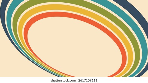abstract rainbow retro vector background