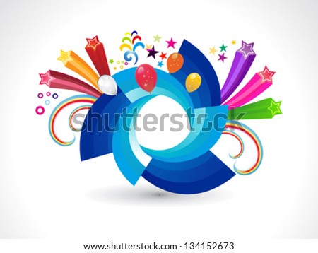 abstract rainbow rounded circle explode vector illustration Stock photo © 