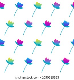 Abstract rainbow seamless pattern background. Modern futuristic illustration for design card, party invitation, wallpaper, holiday wrapping paper, fabric, bag print, t shirt,  workshop advertising etc