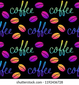 Abstract rainbow seamless pattern background. Modern swatch paint for birthday card, party invitation, sale wallpaper, holiday wrapping paper, fabric, bag print, t shirt, workshop advertising