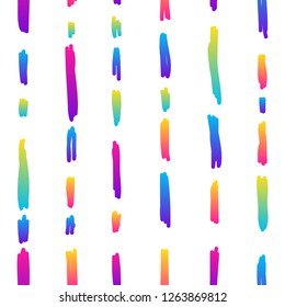 Abstract rainbow seamless pattern background. Modern swatch paint for birthday card, party invitation, sale wallpaper, holiday wrapping paper, fabric, bag print, t shirt, workshop advertising