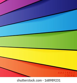 Abstract rainbow  shapes background. 