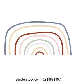 Abstract Rainbow Shapes For Create Your Own Art. Hand drawn shapes and doodle objects. Abstract contemporary modern trendy vector. Design for card, print , logos, branding, mood boards, poster